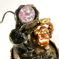 Фонтан настольный от сети, подсветка "Хотей со слитком золота у фонтана" 22,5х15х15 см Фонтан настольный от сети, подсветка "Хотей со слитком золота у фонтана" 22,5х15х15 см