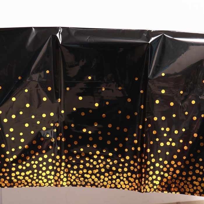 Скатерть &laquo;Конфетти&raquo; 137 &times; 183 см, цвет чёрный