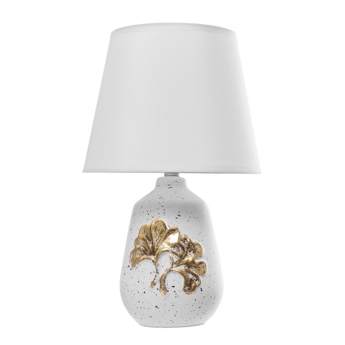 Настольная лампа "Листья" Е14 40Вт бежевый 20х20х32см