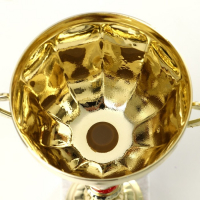 Кубок 153С, наградная фигура, золото, подставка камень, 24 x 13 x 5,5 см.