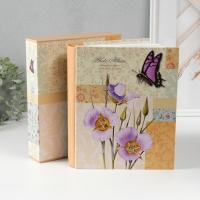 Фотоальбом на 200 фото 10х15 см "Бабочка и ирисы" в коробке 5х21х25,5 см Фотоальбом на 200 фото 10х15 см "Бабочка и ирисы" в коробке 5х21х25,5 см