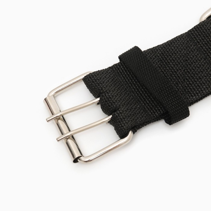 Ошейник четырехслойный, 80 х 4,9 см, ОШ 65-75 см, полиэстер, чёрный Ошейник четырехслойный, 80 х 4,9 см, ОШ 65-75 см, полиэстер, чёрный