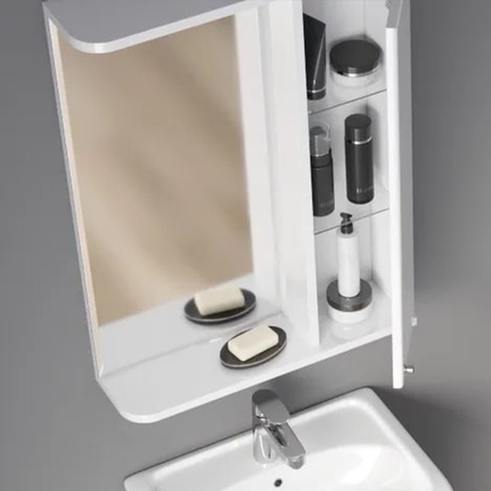 Шкаф-зеркало Spectrum 55, правый, с подсветкой 55 х 75 х 15 см Шкаф-зеркало Spectrum 55, правый, с подсветкой 55 х 75 х 15 см