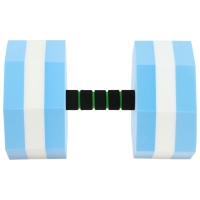 Гантель для аквааэробики ONLYTOP, гексагональная, 27х16х16 см, цвет голубой