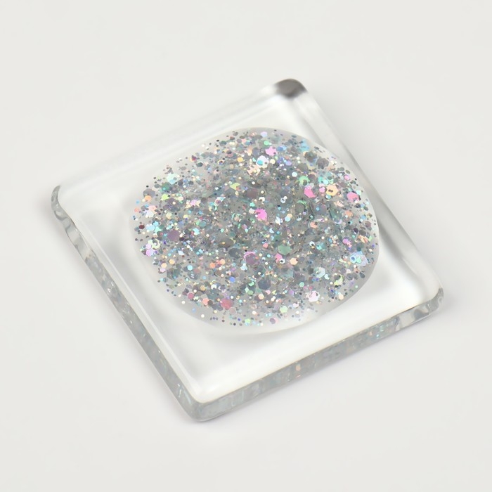 Гель лак для ногтей, «GLITTER FLASH», 3-х фазный, 8мл, LED/UV, цвет прозрачный/голографический (03) Гель лак для ногтей, «GLITTER FLASH», 3-х фазный, 8мл, LED/UV, цвет прозрачный/голографический (03)