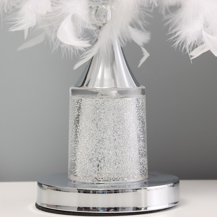 Настольная лампа с подсветкой "Гламур" E27 40Вт хром 26х26х37см RISALUX