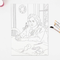 Раскраска акварелью «Шедевры», А4 Раскраска акварелью «Шедевры», А4