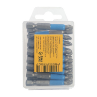 Биты ТУНДРА, сталь S2, пластиковая коробка, PH2 х 50 мм, 20 шт.