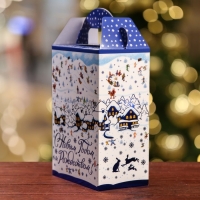 Подарочная коробка  "Зимние каникулы", 16 х 10 х 23 см