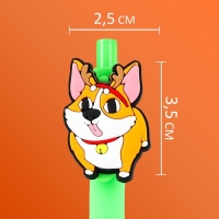 Ручка шариковая автоматическая &laquo;Новый год: Корги&raquo;