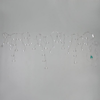 Гирлянда &laquo;Бахрома&raquo; 1.8 &times; 0.5 м с насадками &laquo;Шарики и ёжики&raquo;, IP20, прозрачная нить, 48 LED, свечение мульти (RG/RB), мигание, 220 В