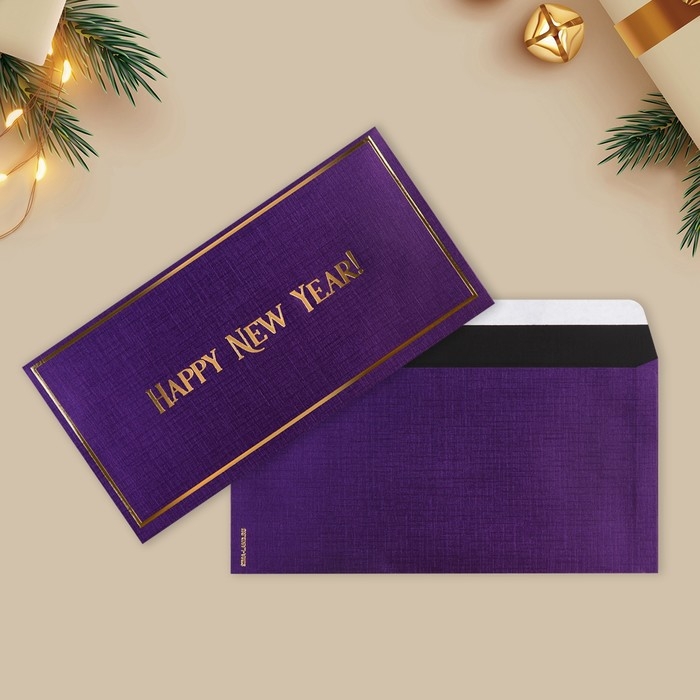 Конверт для денег, набор 10 штук, «С Новым годом», тиснение, 22 х 11 см, Новый год Конверт для денег, набор 10 штук, «С Новым годом», тиснение, 22 х 11 см, Новый год