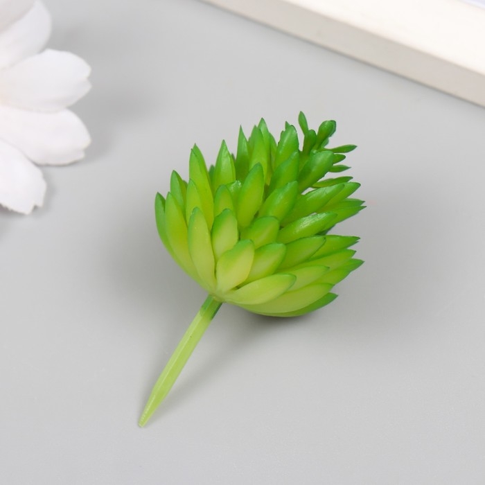 Искусственный суккулент для создания флорариума "Молодило" d=4 см