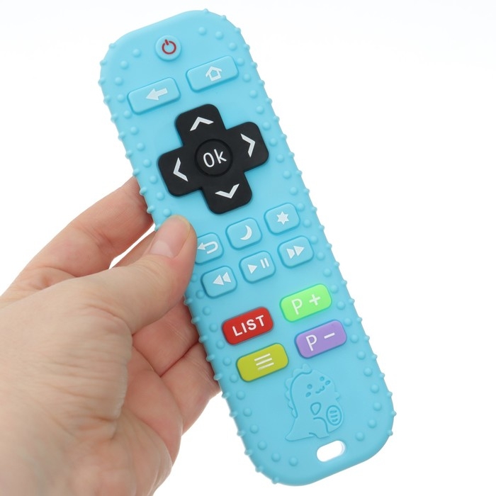 Прорезыватель для зубов «Пульт детский», цвет голубой, размер 16 см, Крошка Я Прорезыватель для зубов «Пульт детский», цвет голубой, размер 16 см, Крошка Я