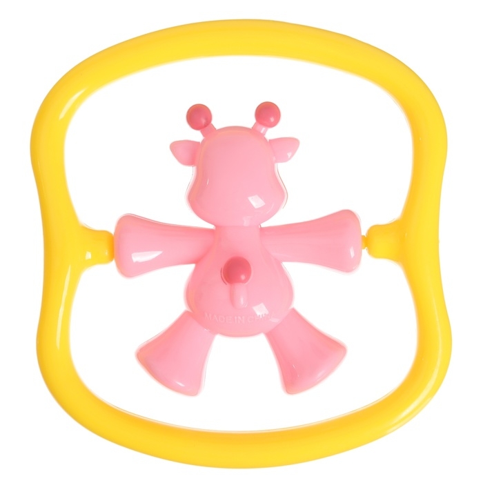 Погремушка &laquo;Жирафик&raquo; цвет розовый, Крошка Я
