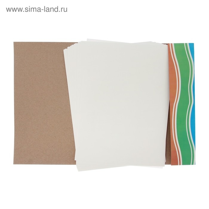 Папка для рисования А4, 20 листов "Тигренок", плотность 120г/м2