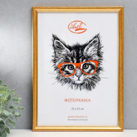 Фоторамка пластик 25х35 см, состаренное золото (пластиковый экран) Фоторамка пластик 25х35 см, состаренное золото (пластиковый экран)