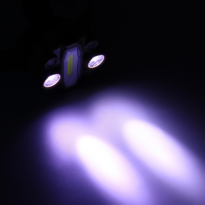 Фонарь налобный аккумуляторный, 13 Вт, 4000 мАч, 5 В, COB + T6. 7 режимов, датчик движения Фонарь налобный аккумуляторный, 13 Вт, 4000 мАч, 5 В, COB + T6. 7 режимов, датчик движения