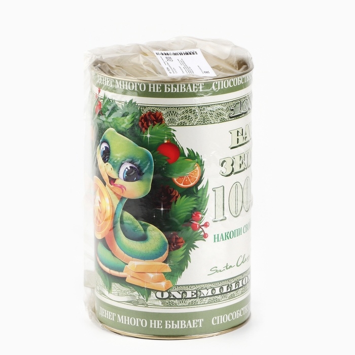 Копилка новогодняя подарок &laquo;Новый год: Доллары&raquo;, XXL 20 х 12,5 см