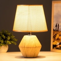 Настольная лампа "Амандин" E14 40Вт бежево-коричневый 23х23х35 см RISALUX