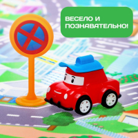 Набор инерционных машин «Город», 8 машинок, коврик и дорожные знаки Набор инерционных машин «Город», 8 машинок, коврик и дорожные знаки