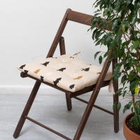 Сидушка на стул "Доляна" Mood 42х42х7см, 100% хлопок, рогожка 164 г/м2