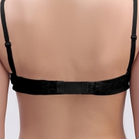 Застёжка-удлинитель для бюстгальтера, 3 ряда 2 крючка, 3,2 &times; 10,5 см, 5 шт, цвет чёрный