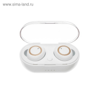 Наушники беспроводные Luazon VBT 1.20, вакуумные, Bluetooth 5.0, 300 мАч бокс, белые Наушники беспроводные Luazon VBT 1.20, вакуумные, Bluetooth 5.0, 300 мАч бокс, белые