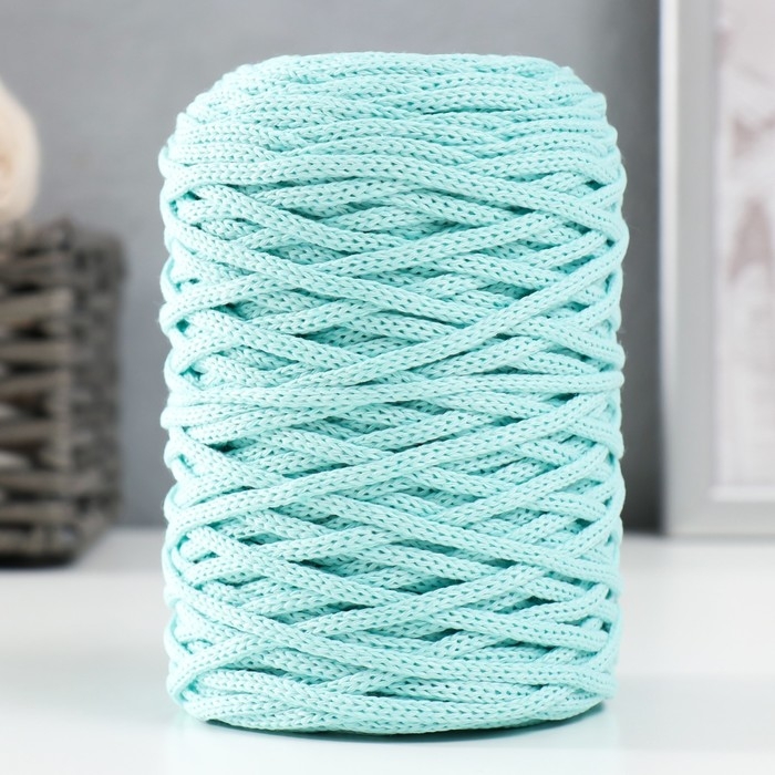 Шнур для вязания без сердечника 70% хлопок, 30% полиэстер ширина 3мм 100м/160&plusmn;10гр (119)