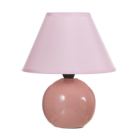 Лампа настольная "Яблочко", 25 см, 220V, розовая RISALUX