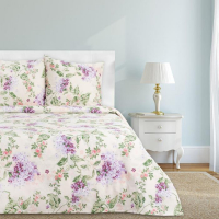 Постельное бельё Этель 1.5 сп &laquo;Сирень&raquo;, 143х215 см, 150х214 см, 70х70 см -2 шт,100% хлопок, бязь