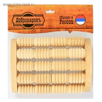 Массажер банный для спины "Добропаровъ" роликовый, комбинированный