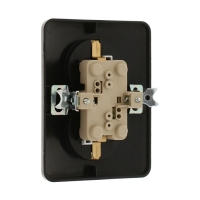 Розетка двухместная со шторкой Luazon Lighting "Орион", 16 А, скрытая, с з/к, черная Розетка двухместная со шторкой Luazon Lighting "Орион", 16 А, скрытая, с з/к, черная