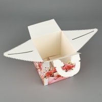 Коробка сборная &laquo;Цветочное послание&raquo; 14 х 16 х 14 см