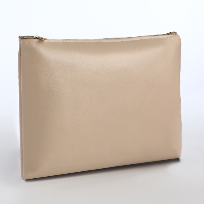 Косметичка на молнии, цвет бежевый Косметичка на молнии, цвет бежевый
