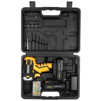 Дрель-шуруповерт DEKO Banger 20V, 20 В, 2х1.5 Ач, кейс + набор инструментов 63 предмета Дрель-шуруповерт DEKO Banger 20V, 20 В, 2х1.5 Ач, кейс + набор инструментов 63 предмета