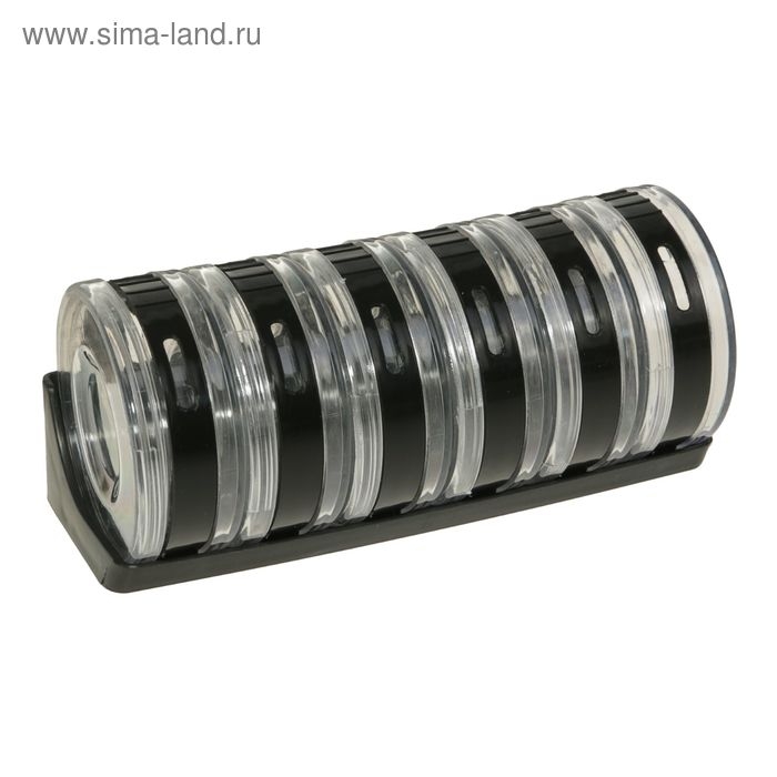 Набор для специй &laquo;Цилиндр&raquo;, 6 шт на подставке, 19&times;8&times;9 см