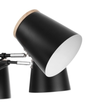 Люстра "Ирвина" 8хЕ27 40Вт черный 85х85х50см