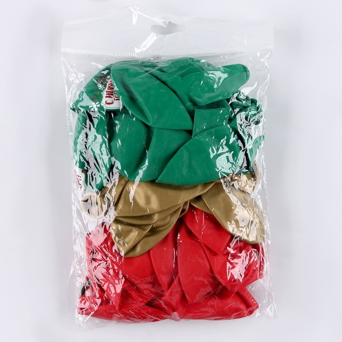 Воздушный шар латексный 12" &laquo;С Новым годом!&raquo;, дракон, 25 шт.