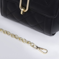 Сумка-мессенджер на клапане, цвет чёрный