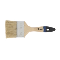 Кисть плоская ТУНДРА, натуральная щетина, деревянная рукоятка, 3", 75 мм Кисть плоская ТУНДРА, натуральная щетина, деревянная рукоятка, 3", 75 мм