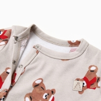 Боди с дл. рукавом Крошка Я "Новогодние медвежата", рост 80-86 см