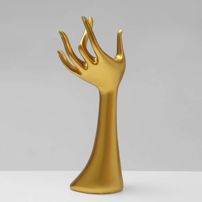 Подставка для украшений &laquo;Рука&raquo; 9,5&times;7&times;24, цвет золото