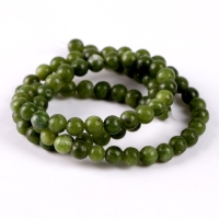 Бусины из натурального камня &laquo;Зелёный нефрит&raquo; набор 90 шт., размер 1 шт. &mdash; 4 мм