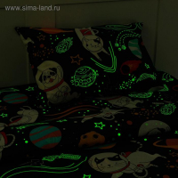 Постельное бельё Этель 1,5 сп "Cosmoparty", 143х215 см, 150х214 см, 50х70 см -1 шт, 100% хлопок, бязь