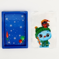 Алмазная мозаика на новый год для детей с частичным заполнением в рамке с растущим снегом &laquo;Снеговик&raquo;, новогодний набор для творчества