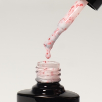 Гель лак для ногтей, &laquo;MILK POTAL&raquo;, 3-х фазный, 8мл, LED/UV, цвет белый/красный (12)