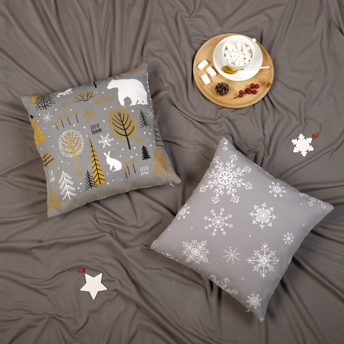 Наволочка декоративная &laquo;Этель&raquo; Let it snow 40х40 см, 100% хлопок