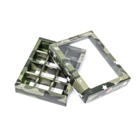 Коробка для 12 конфет , "Камуфляж" 19 х 15 х 3,6 см. Кондитерская упаковка