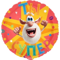 Шар фольгированный 18" «Буба. Ты супер», круг Шар фольгированный 18" «Буба. Ты супер», круг